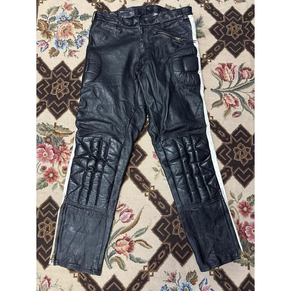 True vintage 60's 70's Hercules Motocross leather pants 30
